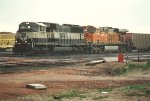 Empty coal train rolls west